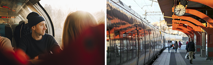 Girl on train