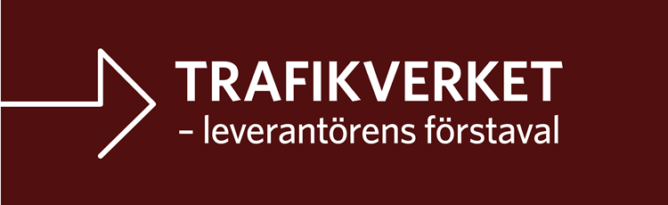 Grafisk bild med texten Trafikverket leverantörerns första val