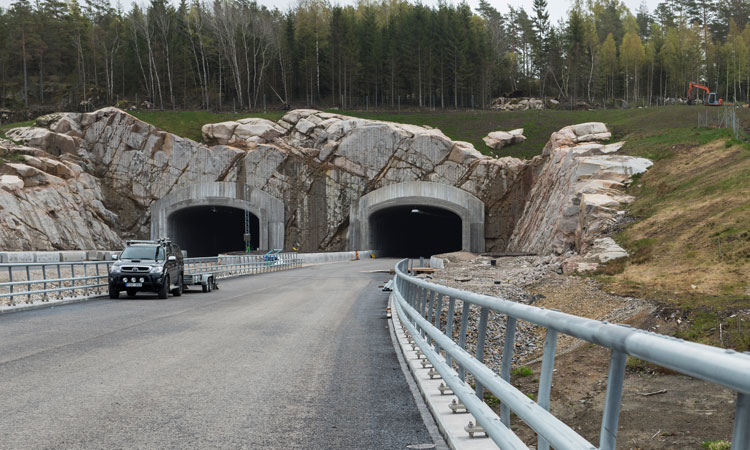 En tunnel genom Gerumberget minskar ingreppet i naturen och skapar en viltpassage. Foto: Kerstin Ericsson