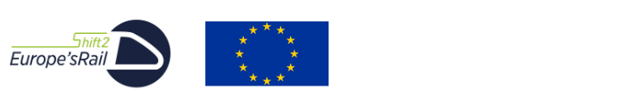 Logotyper EU samt Europes rail
