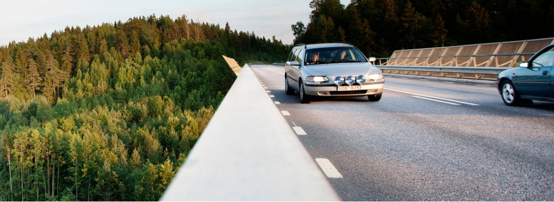 trafik på större väg